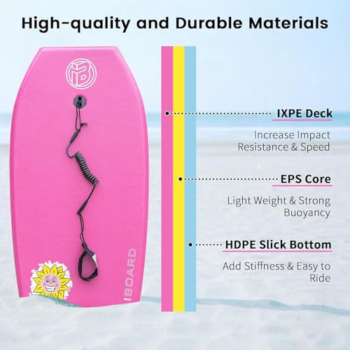 Lightweight Bodyboard for Adults with Wrist Leash
| Adult Bodyboard with EPS Core 33/37/41 Inch
| Bodyboard with Wrist