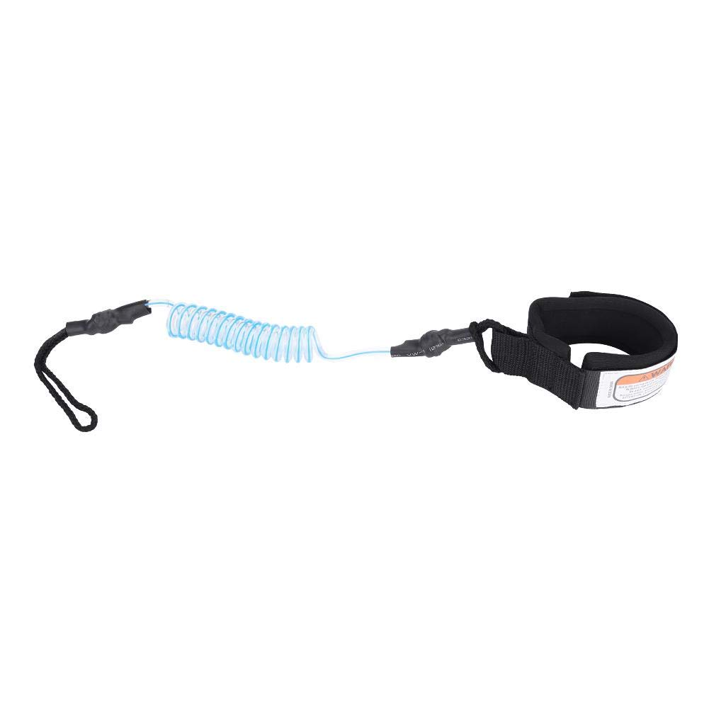 Blue Soft Elastic Surfboard Leash 5ft for Body Board Surfing Scenes