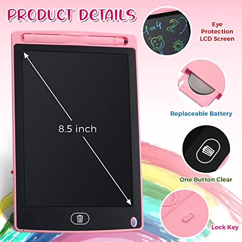Zhehao 20 Pack 8.5 Inches Reusable LCD Writing Board for Kids (Blue, Red, Green, Pink) Educational Toy for 3-8 Years