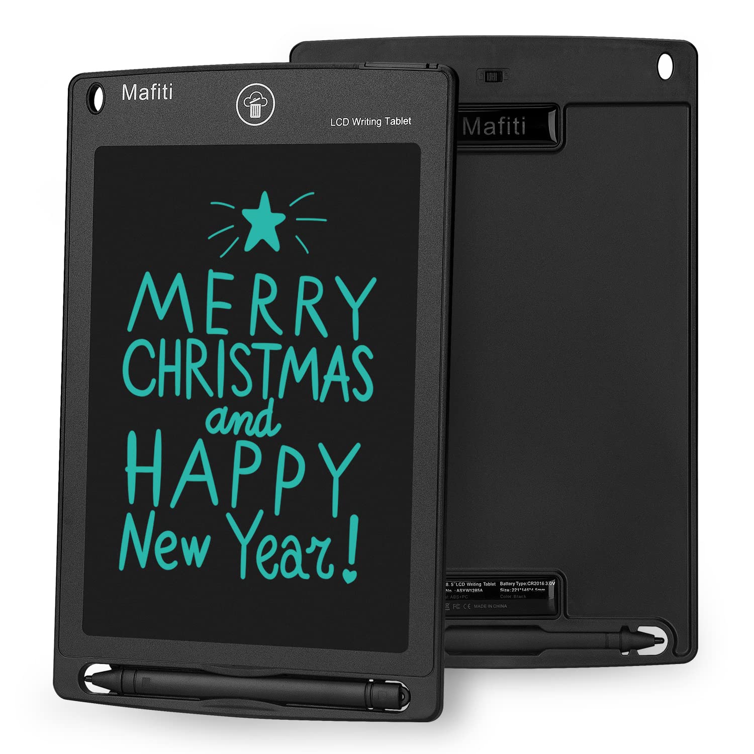 Mafiti LCD Writing Tablet 8.5 Inch Electronic Drawing Pad for Kids and Office Use Portable Gift Whiteboard Black