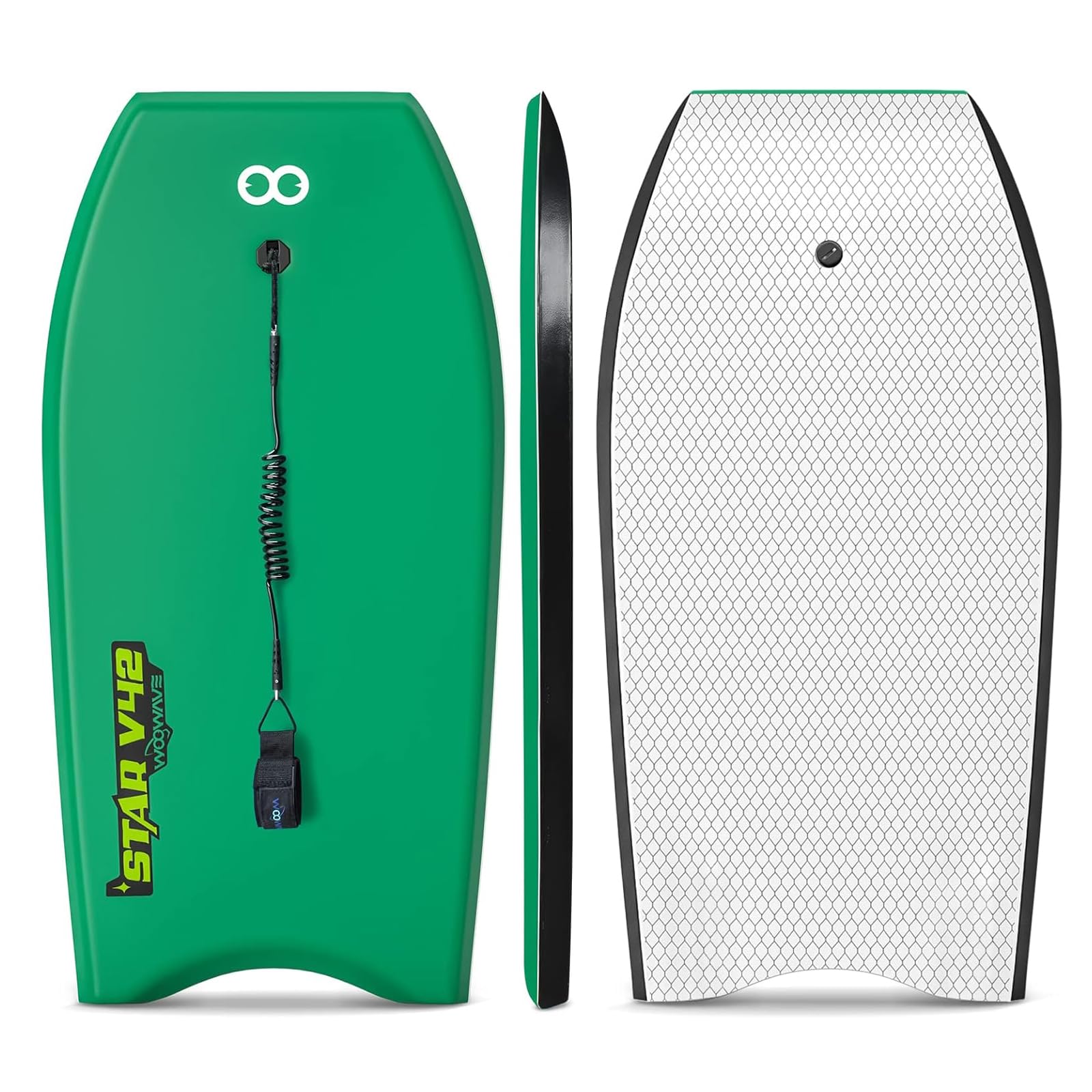 WOOWAVE Premium Bodyboard for Kids Teens and Adults 33-inch/37-inch/42-inch